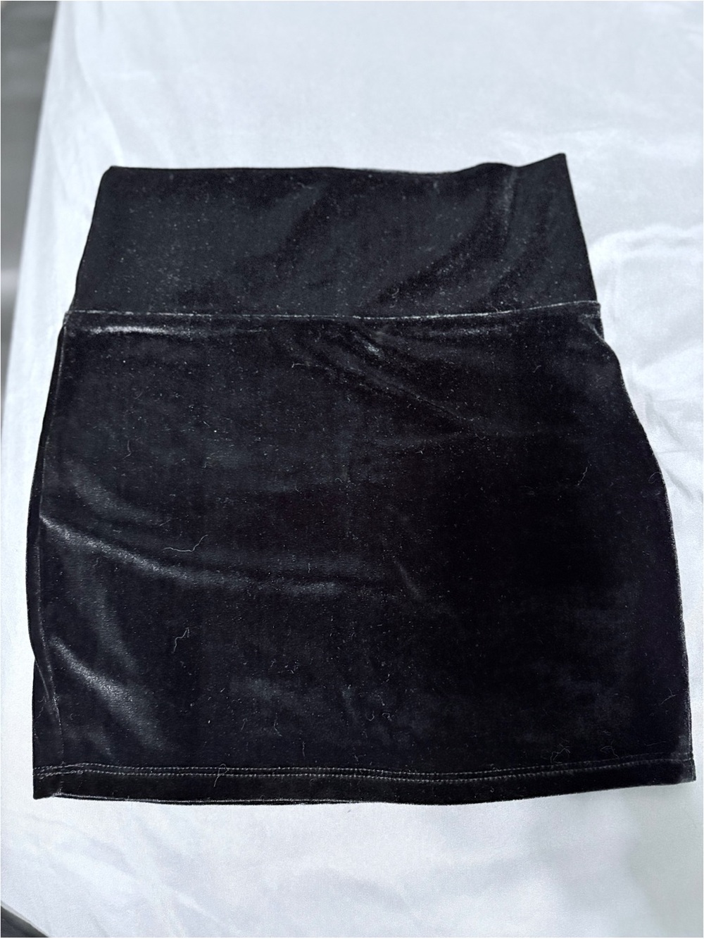 Urban Behavior Black Velvet Mini Skirt